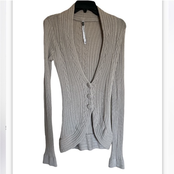 YaYa Alfalo Wool and Cashmere Cardigan - Picture 1 of 8